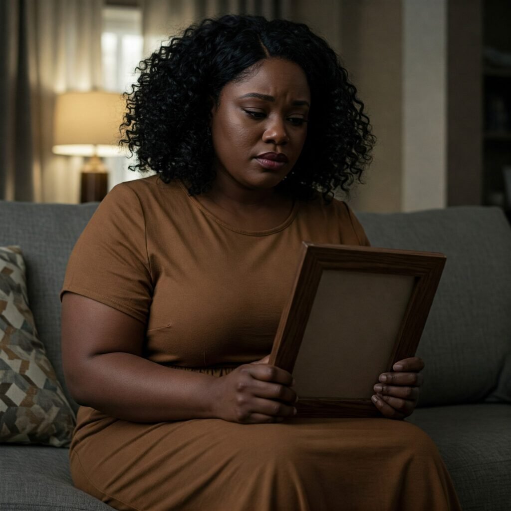 sad grieving woman