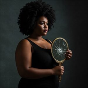 reflective woman